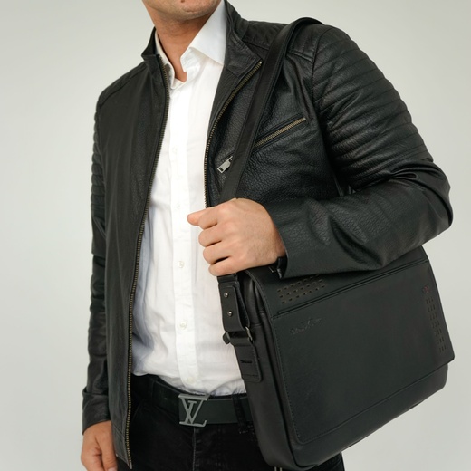 Чоловіча шкіряна сумка через плече Roberto Tonelli R5210-1