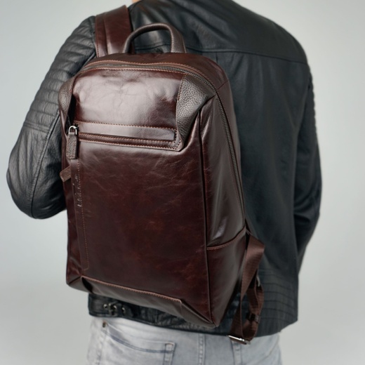 Мужской рюкзак из натуральной кожи Roberto Tonelli R1155-4